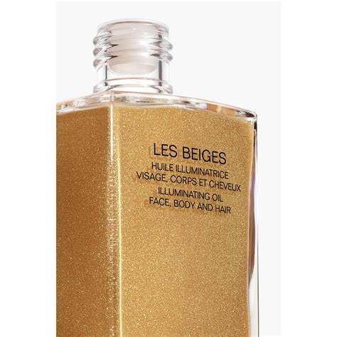 chanel les beige body oil|huile corps beige.